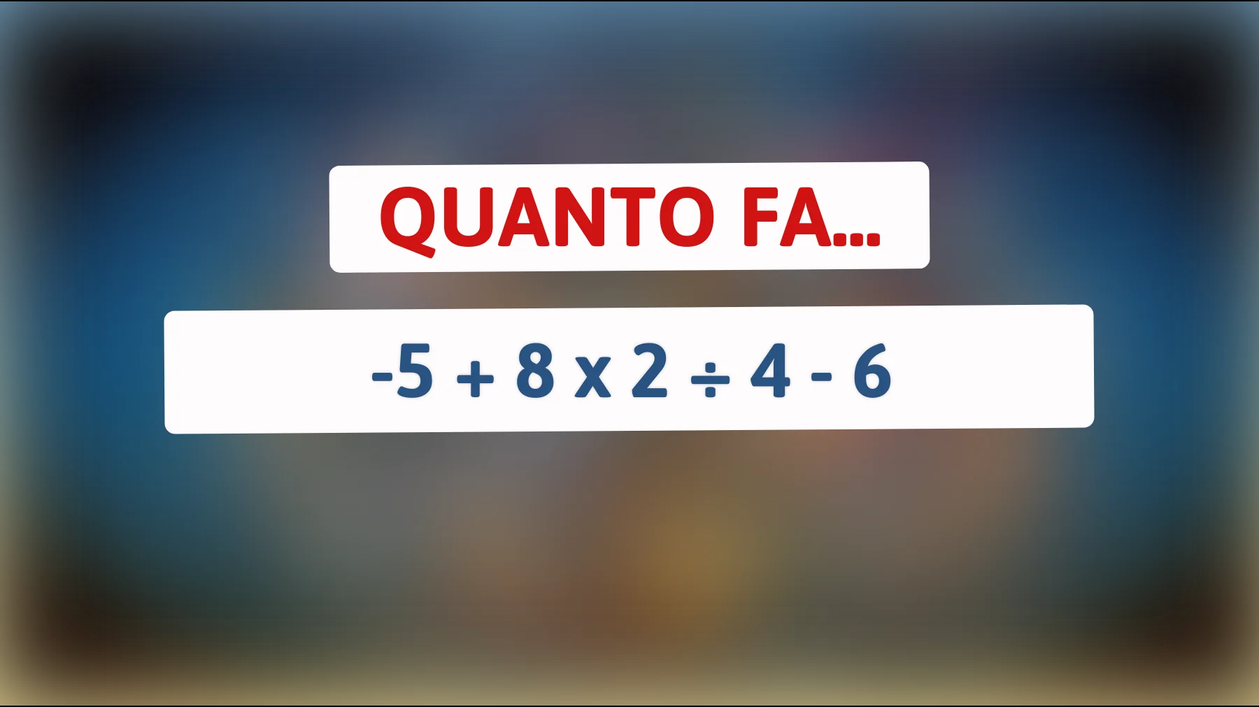 Solo le menti più brillanti possono risolvere questo enigma matematico - Accetti la sfida?"