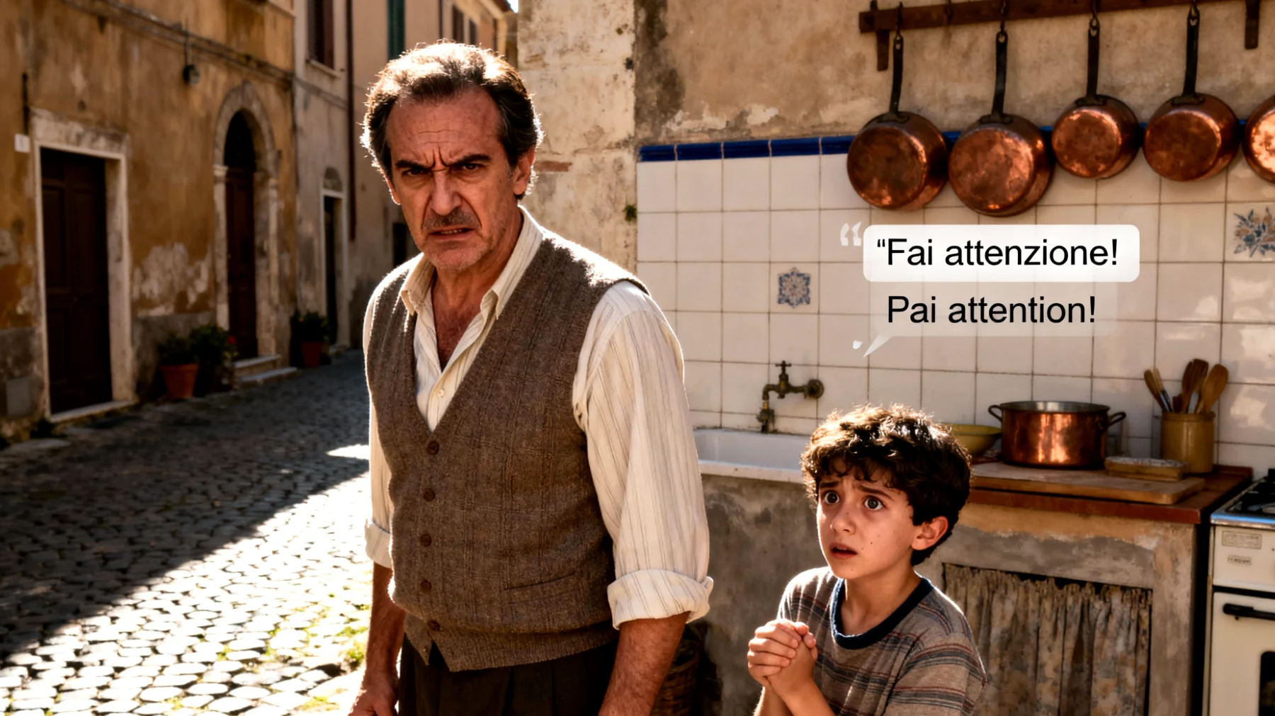 Il papà esercita pressioni eccessive sui bambini riguardo a scuola, sport e aspettative di performance, creando ansia e tensione nel rapporto"